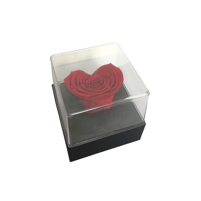 Acrylic Gift Box HEART RED 02