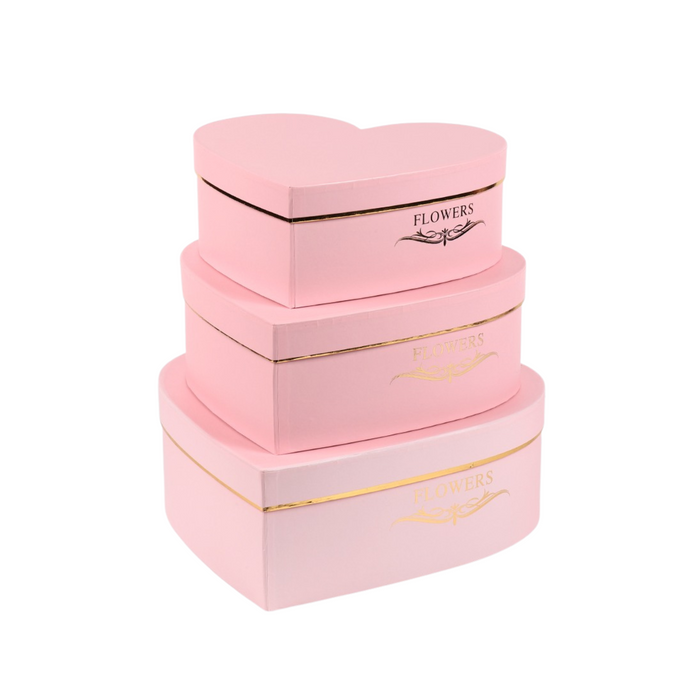 Heart Floral Box (PINK)