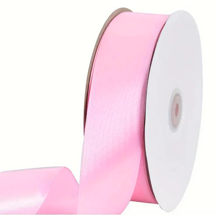 Baby Pink Single Faced Satin Ribbon - 1.5" x 100 Yards