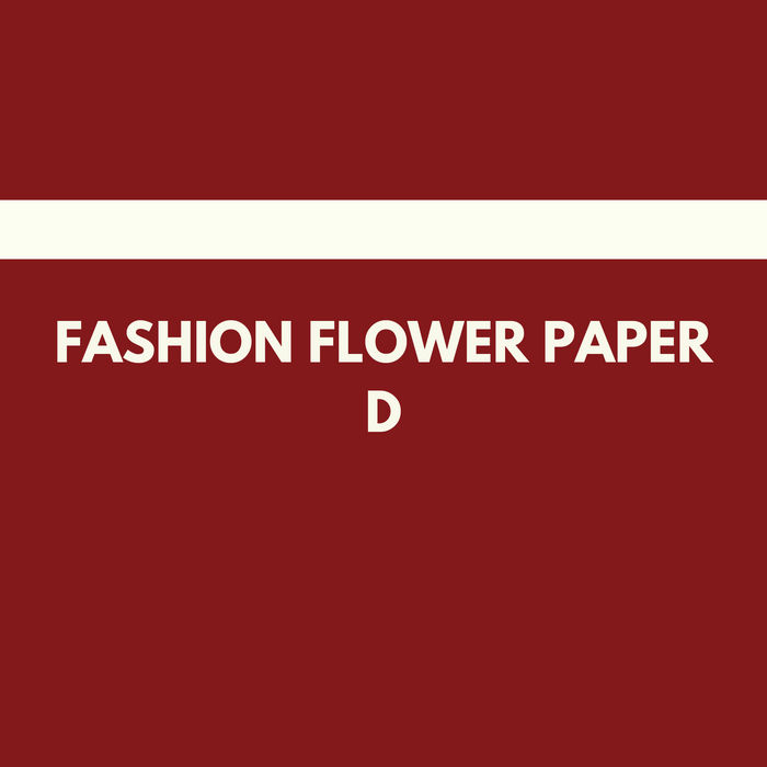 Fashion Floral Wrapping Paper (D) WINE RED