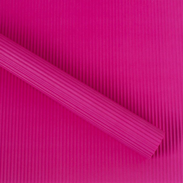 Kraft Corrugated Floral Wrapping Paper (HOT PINK)