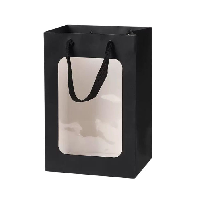 Window Gift Bag 30 cm - 5pcs (BLACK)
