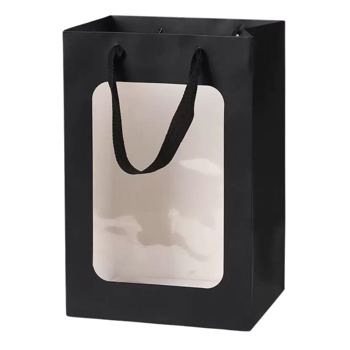 Window Gift Bag 35 cm - 5pcs (BLACK)