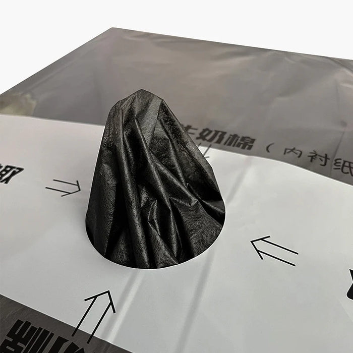 Fabric Floral Tissue Paper (BLACK)