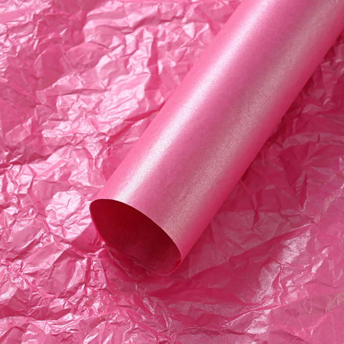 Pearl Floral Tissue Paper (HOT PINK)