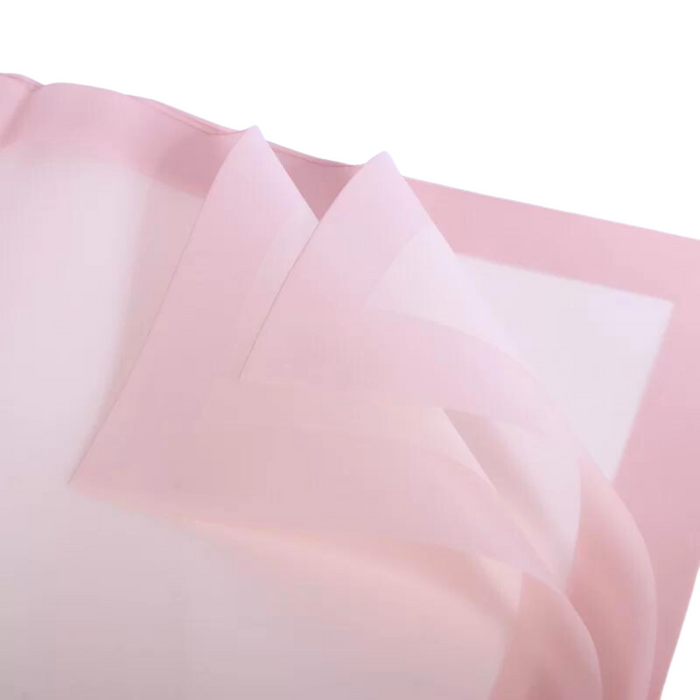 Border Line Floral Wrapping Paper (LIGHT PINK)