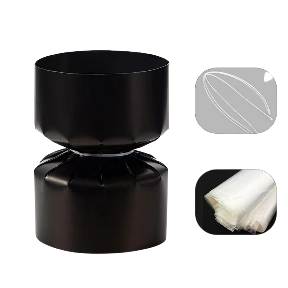 Kraft Flower Bouquet Holder (BLACK) — Plenty Flowers