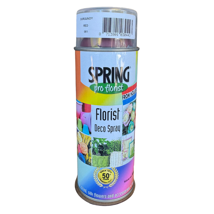 Floral Spray Paint (BURGUNDY RED) #051