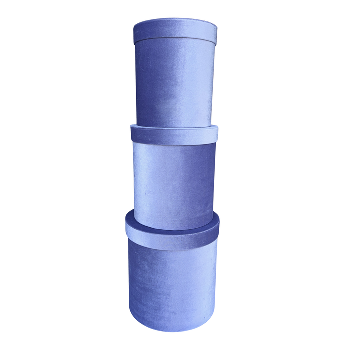 Velvet Floral Box - 3pc (LAVENDER)