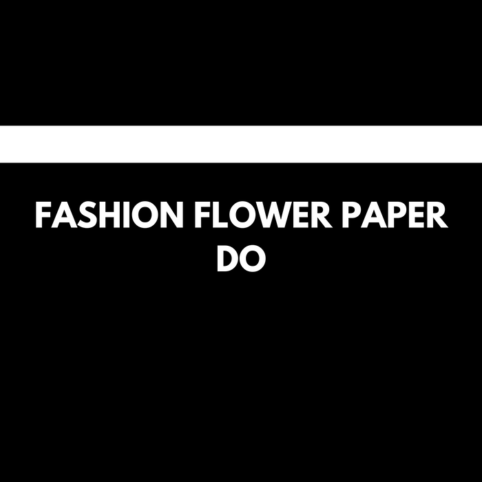 Fashion Floral Wrapping Paper (DO) BLACK