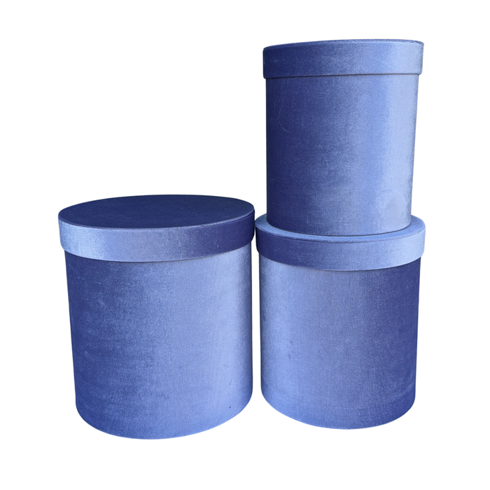 Velvet Floral Box - 3pc (LAVENDER)