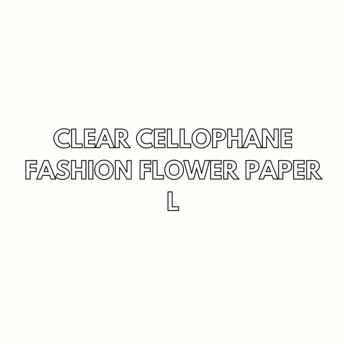 Cellophane Fashion Wrapping (L) WHITE