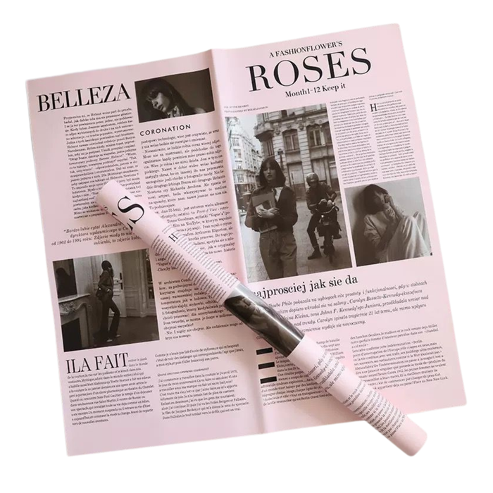 Chic Newspaper Wrapping Paper (LIGHT PINK)