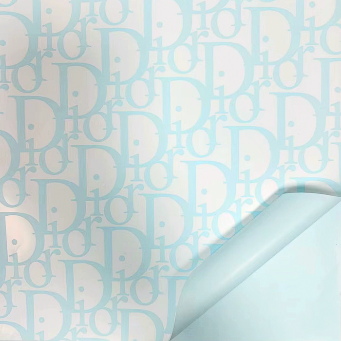 Fashion Floral Wrapping Paper (DO) LIGHT BLUE