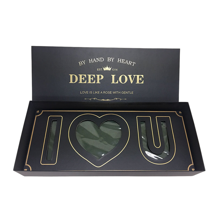 I Love You Floral Box (BLACK)