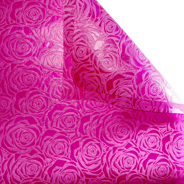 Woven Roses Floral Wrapping Paper (HOT PINK)