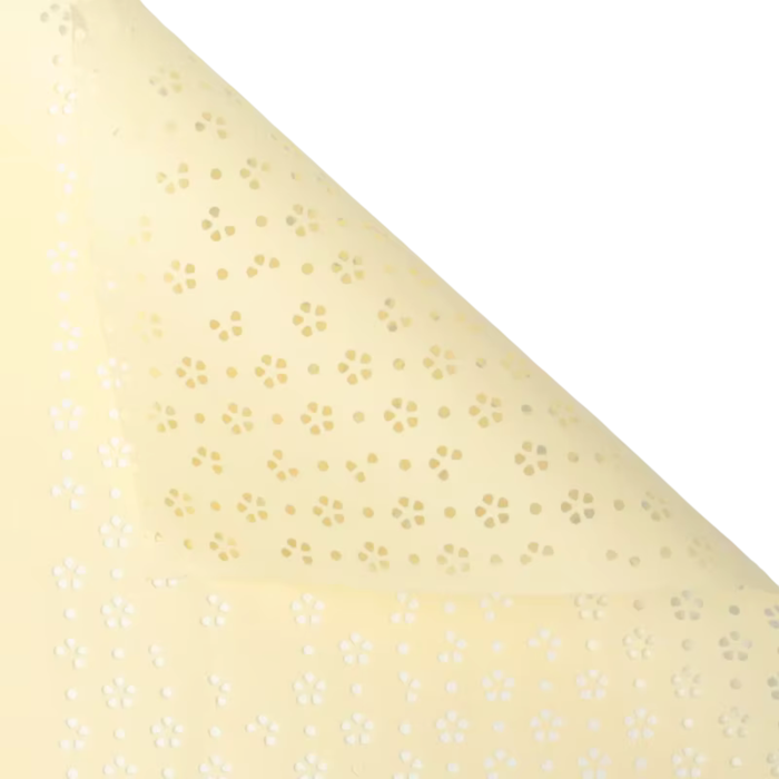 Flower Pattern Wrapping Paper (LIGHT YELLOW)
