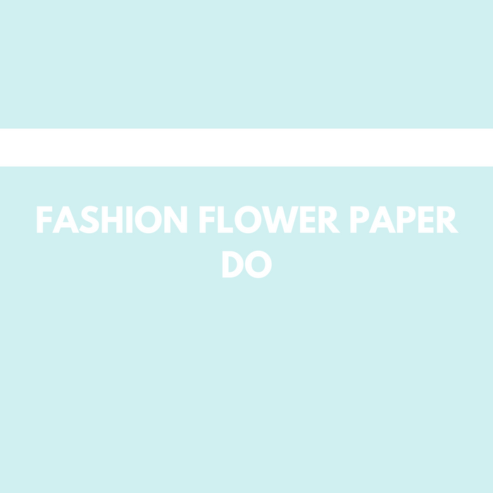 Fashion Floral Wrapping Paper (DO) LIGHT BLUE