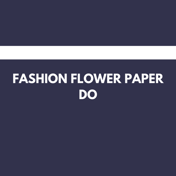 Fashion Floral Wrapping Paper (DO) DARK BLUE