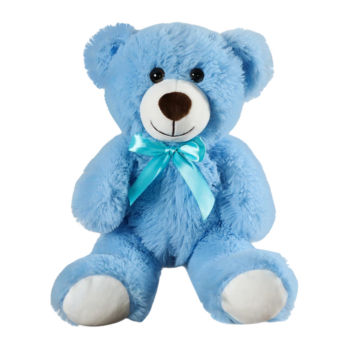 Blue big teddy bear shop