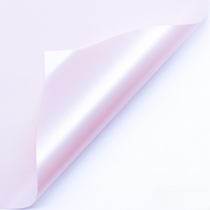 Satin Finish Floral Wrapping Paper (LIGHT PINK)