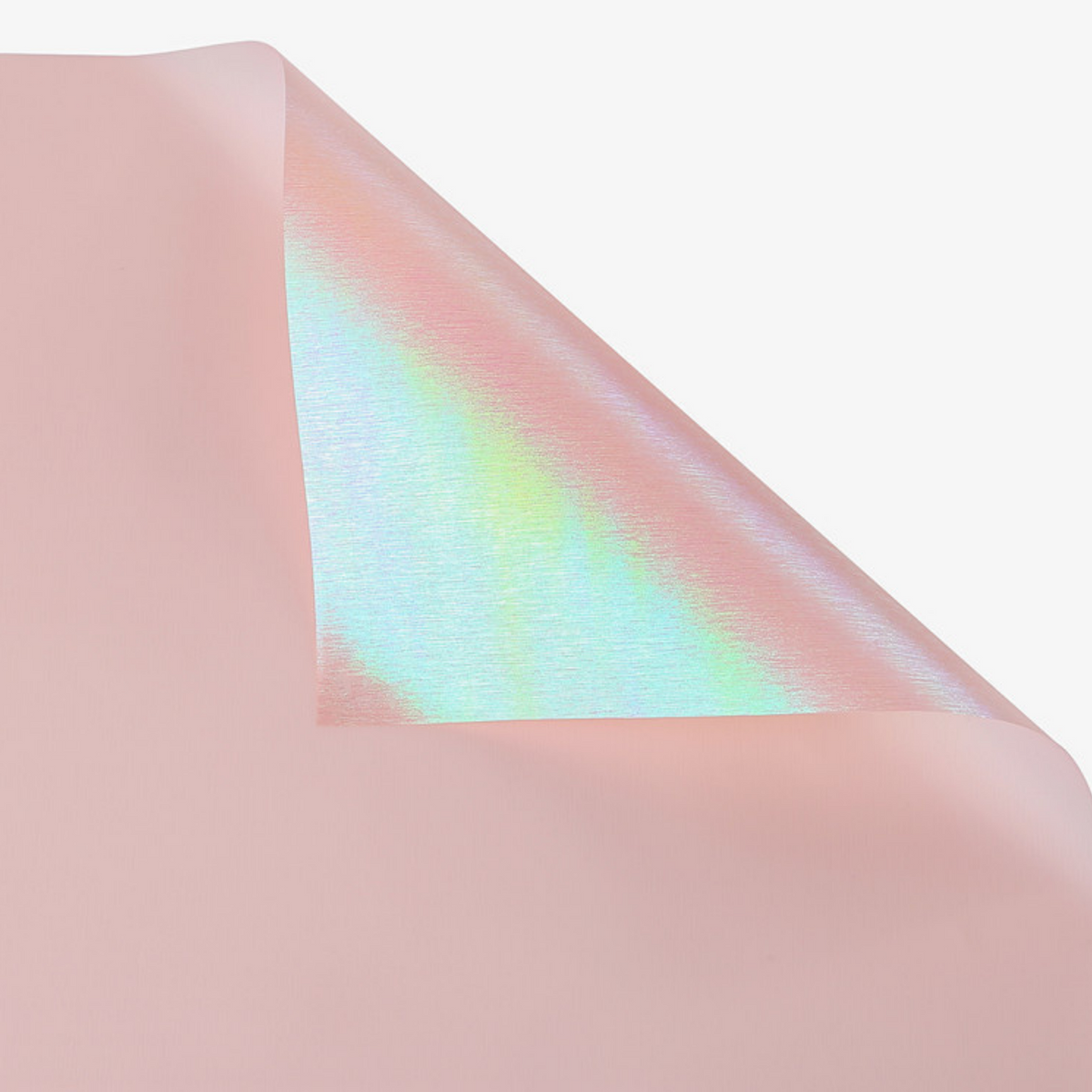 Iridescent wrapping outlet paper