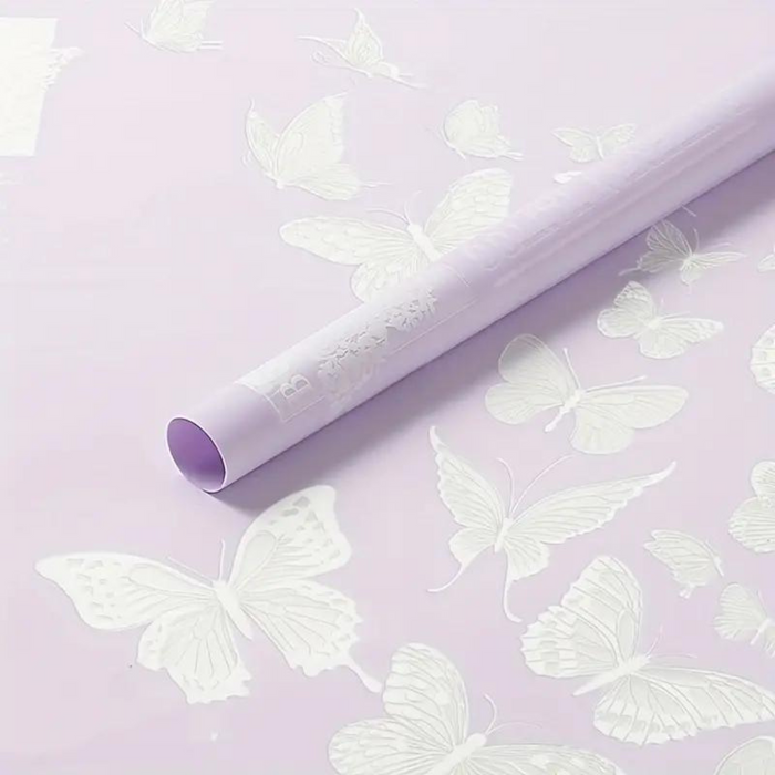 lavender flower wrapping paper Butterfly Design Floral Wrapping Paper (LAVENDER) — Plenty Flowers