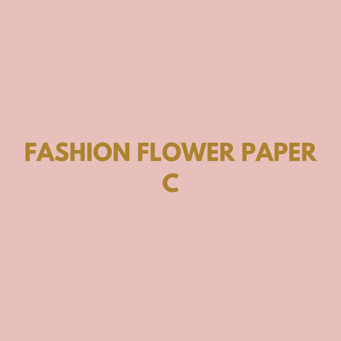 Fashion Floral Wrapping Paper (C) PINK/GOLD