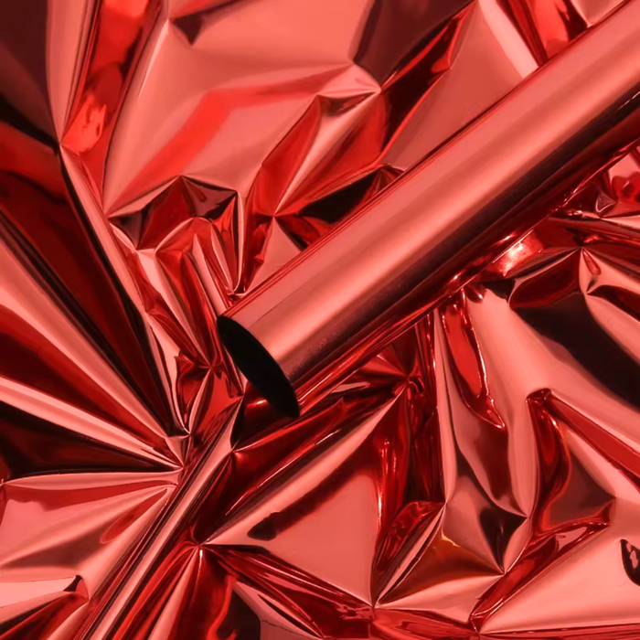 Double Sided Metallic Paper (RED/SILVER)