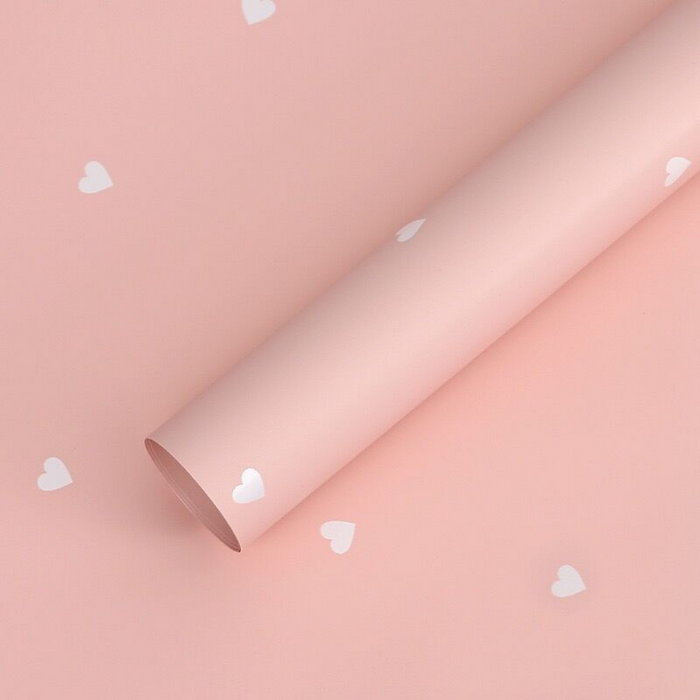Mini Hearts Floral Wrapping Paper (PINK/WHITE)