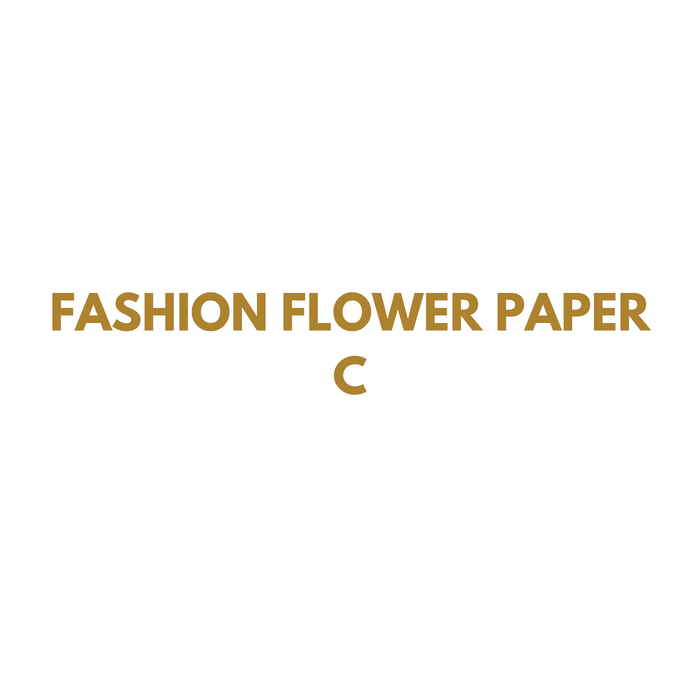 Fashion Floral Wrapping Paper (C) WHITE/GOLD