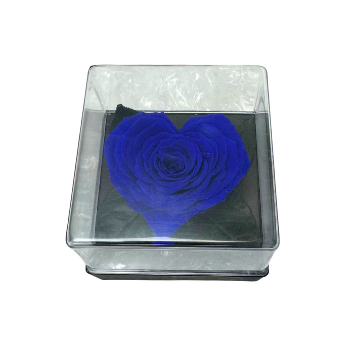 Acrylic Gift Box HEART BLU 03