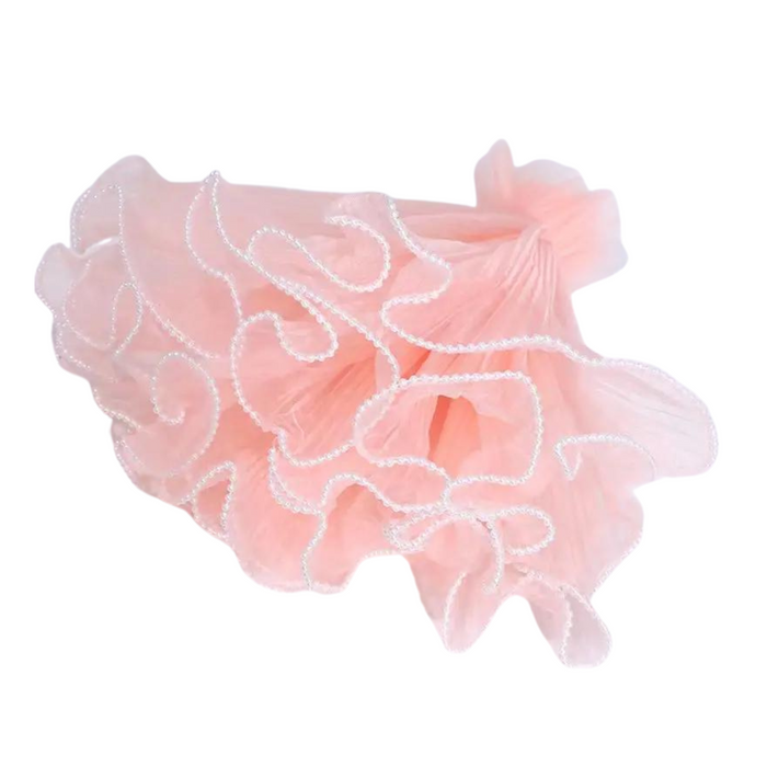 MESH + Pearl Flower Bouquet Wrap (LIGHT PINK)