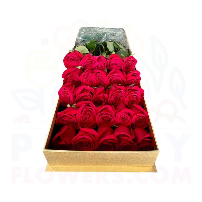 Luxury Display Flower Gift Box (GOLD)