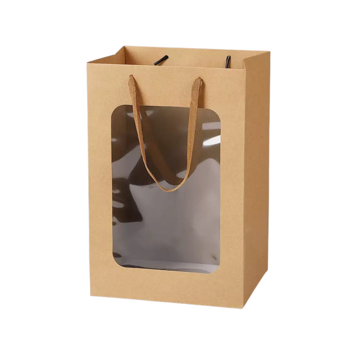 Window Gift Bag 30 cm - 5pcs (KRAFT)