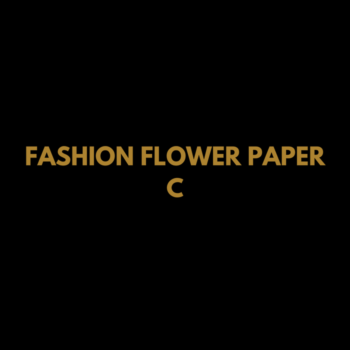 Fashion Floral Wrapping Paper (C) BLACK/GOLD