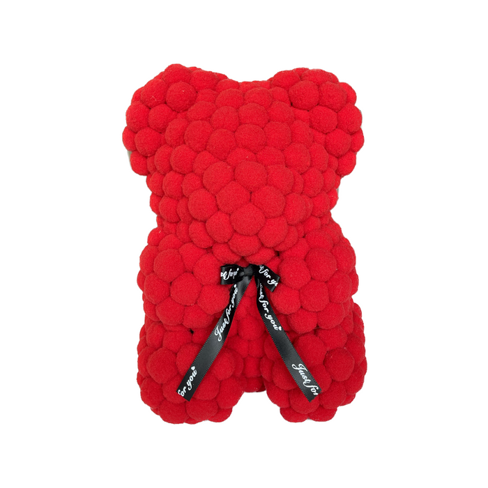 Red Velvet Poms Foam Bear 25cm