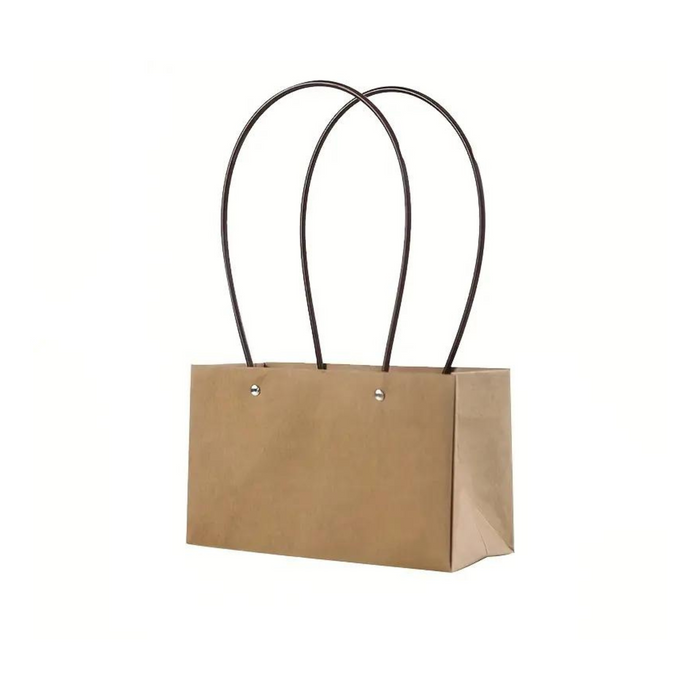 Rectangular Kraft Bouquet Bag (BROWN)