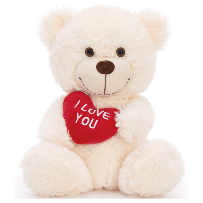 Plush Teddy VDAY ILY 10" (IVORY)