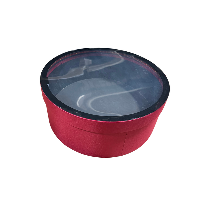 LED Lights Round Floral Box (RED)