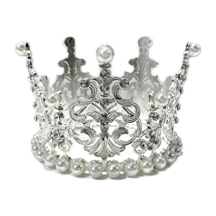 2.95" Silver Pearl Crown
