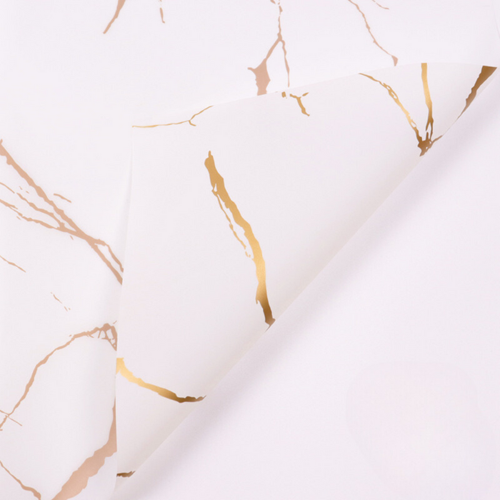 Marble Floral Wrapping Paper (WHITE)