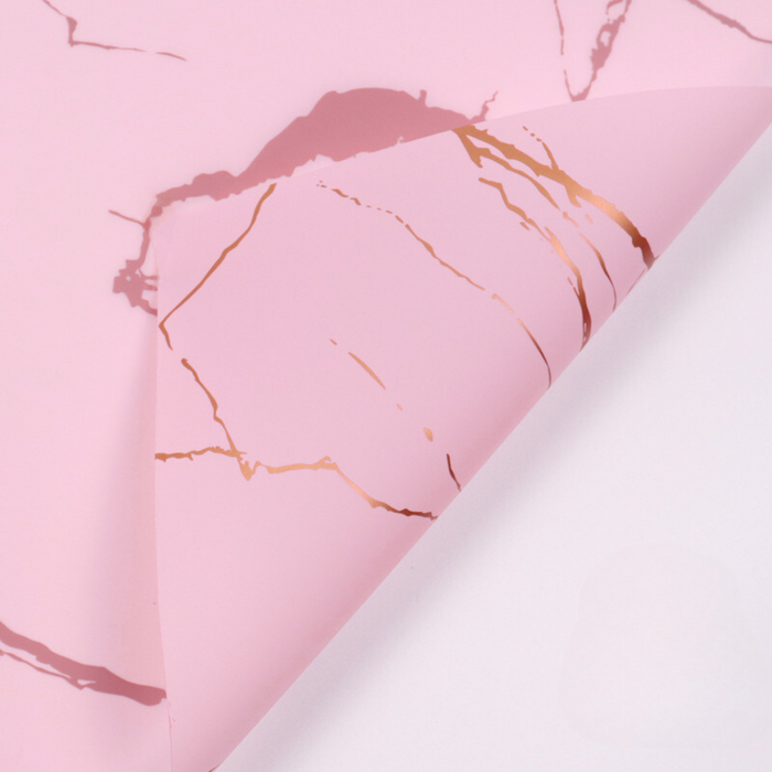 Marble Floral Wrapping Paper (PINK)