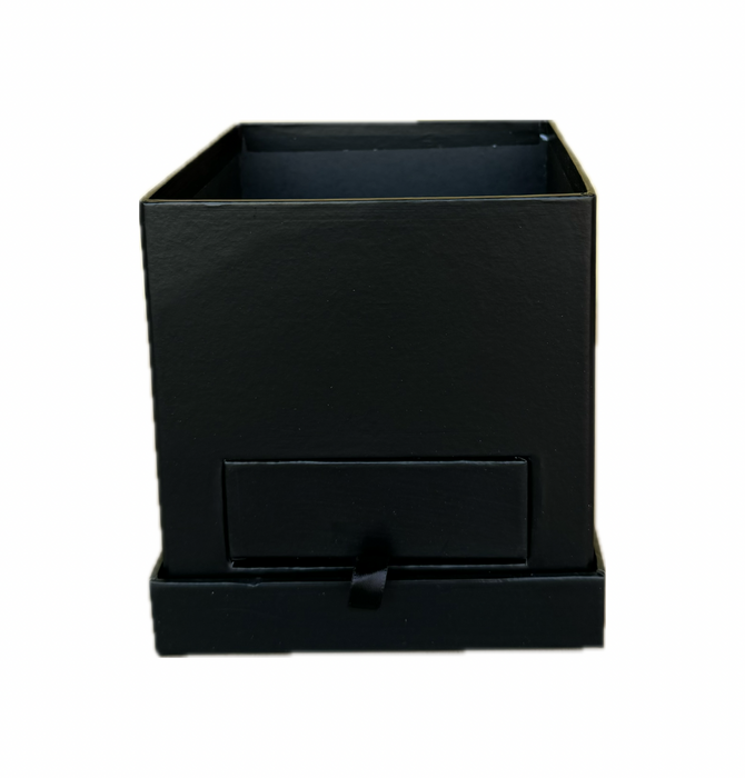 Square Mini Floral Box (BLACK)
