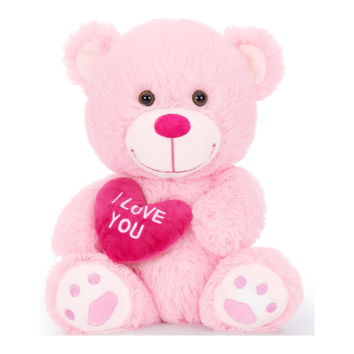 Plush Teddy VDAY ILY 10" (PINK)