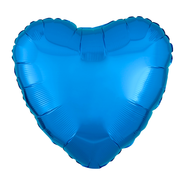 18" Heart Mylar Balloon 25 PC/BAG (BLUE)