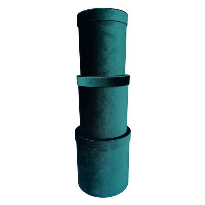 Velvet Floral Box - 3pc (GREEN)