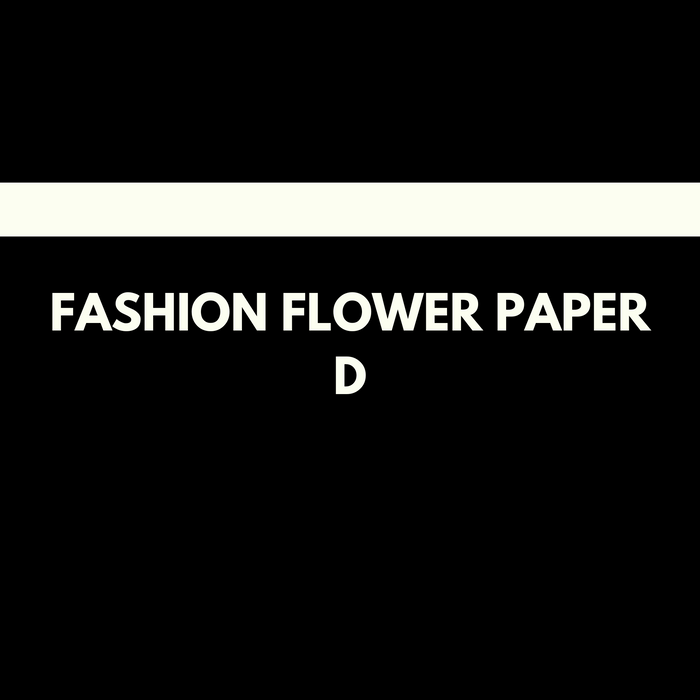 Fashion Floral Wrapping Paper (D) BLACK