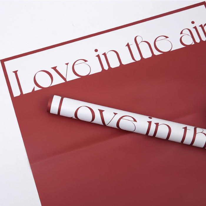 Love In the Air Floral Wrapping Paper (RED)
