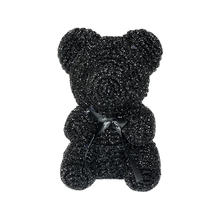 Black Crystal Foam Bear 25cm